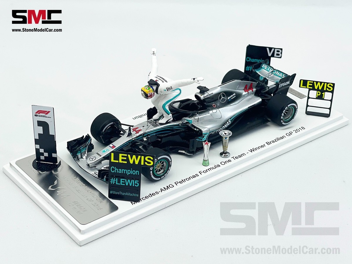 Mercedes F1 W09 Lewis Hamilton Brazil GP 2018 World Champion 1:43