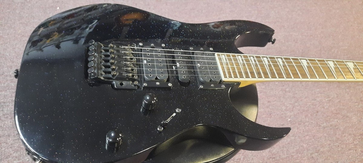 Ibanez RG370DX Sparkle Iridescent Rainbow Flake Electric Guitar