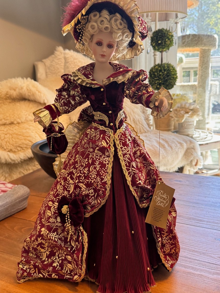 Franklin Heirloom Dolls Roslyn The Gibson Girl Christmas Heirloom