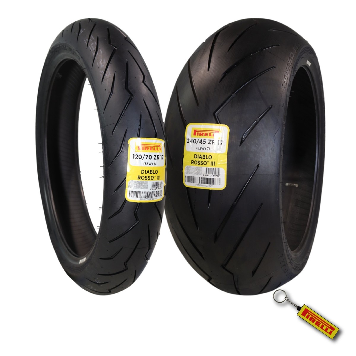 Pirelli Diablo Rosso III 120/70ZR17 Front & 240/45ZR17 Rear Tire