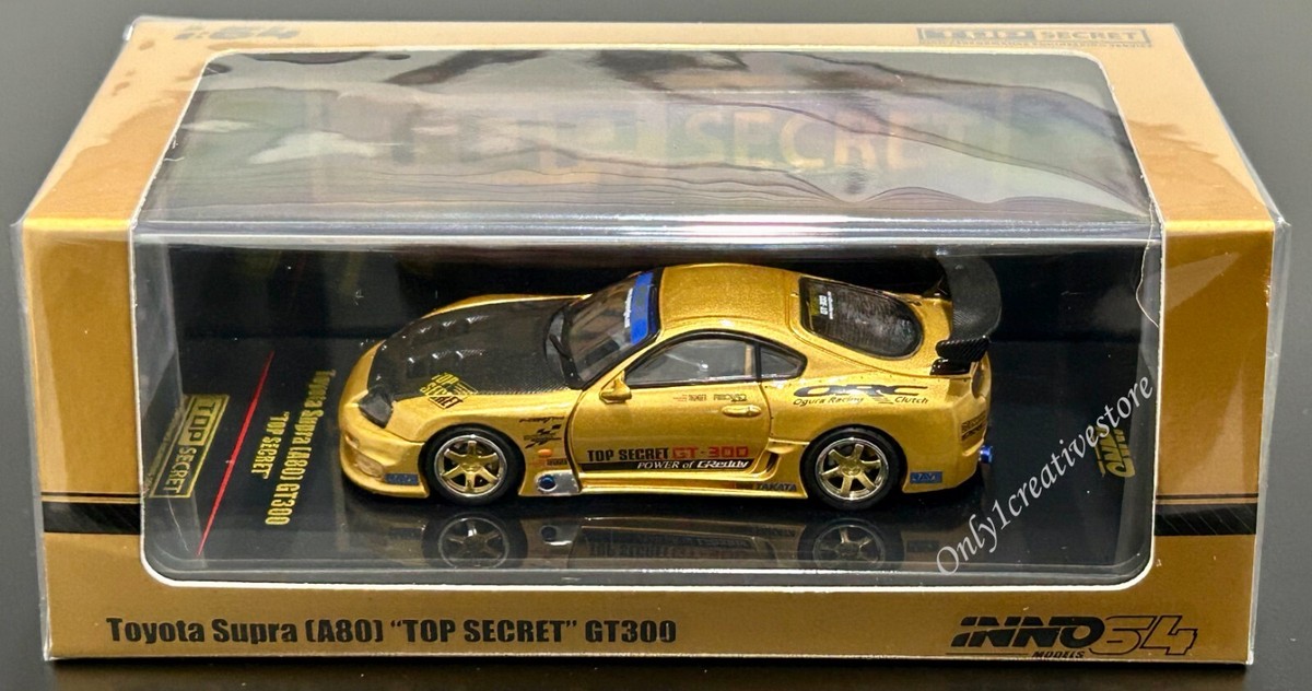 INNO64 Toyota Supra A80 GT300 Top Secret 1:64 Gold IN64-A80TS-GOLD