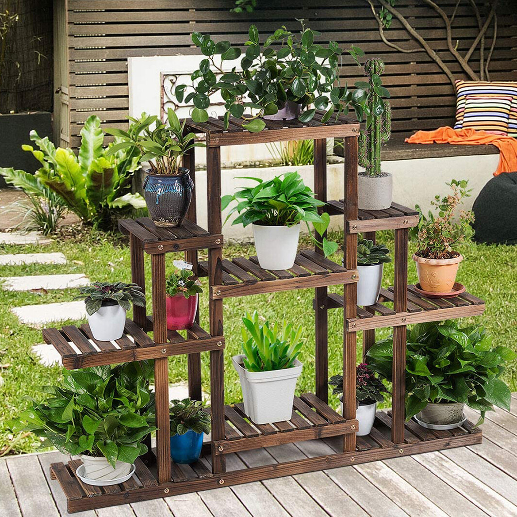 Heavy Duty Wide XL Large Plant Stand Outdoor Indoor Planter Flower