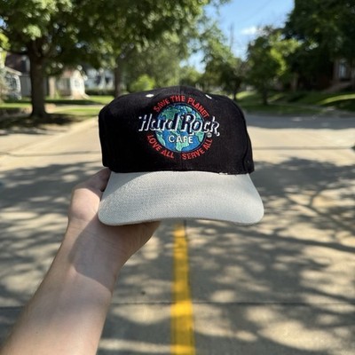 Vintage Hard Rock Cafe Jamaica Black Mens Hat 90s Strapback Save