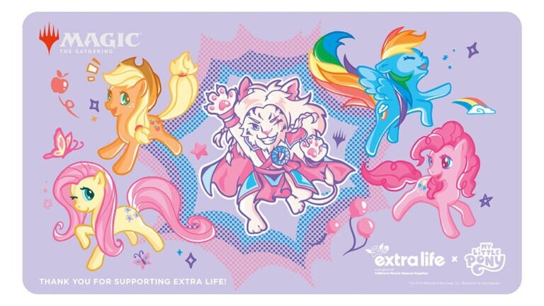 NEW Secret Lair Extra Life 2023 Play mat Ajani My Little Pony