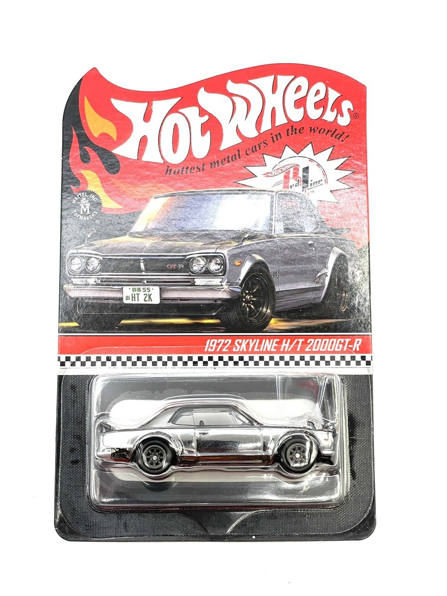 Hot Wheels RLC 1972 Nissan Skyline H/T 2000GT-R Chrome & Blue Lot