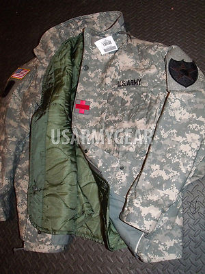 Made in USA New Acu Military M65 Field Coat Jacket M-65 Authentic