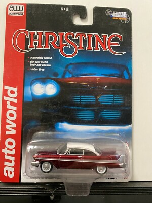 1/64 AUTO WORLD SILVER SCREEN CHRISTINE 1958 PLYMOUTH FURY CHASE