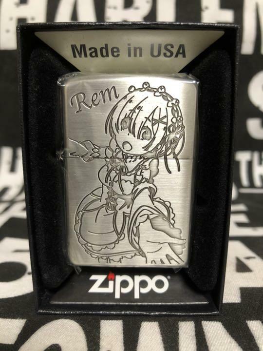Zippo Re Zero Starting Life In Another World Rem Silver Brass Oil