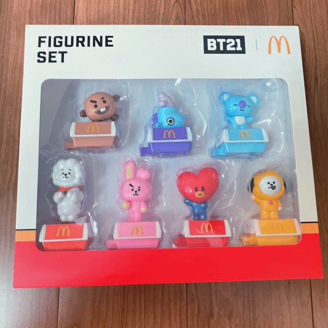 BTS BT21 Mcdonalds collaboration Figure Set Korea Limited Edition