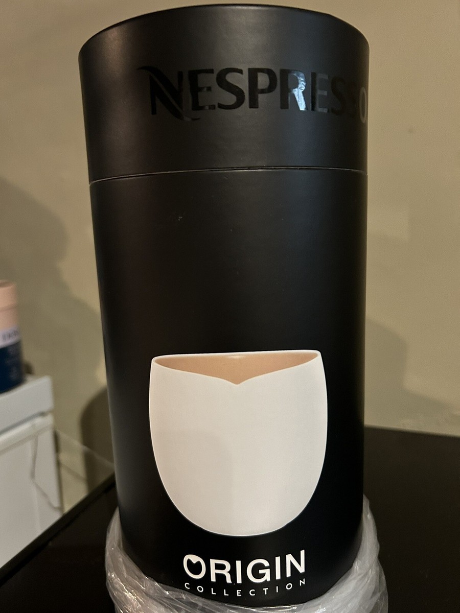 NESPRESSO ORIGIN Espresso Gran LUNGO Coffee Cups White Porcelain