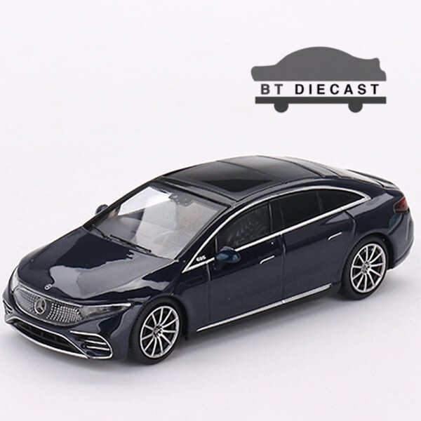 MINI GT MERCEDES BENZ EQS 580 4MATIC 1/64 HIGH NAUTICAL BLUE