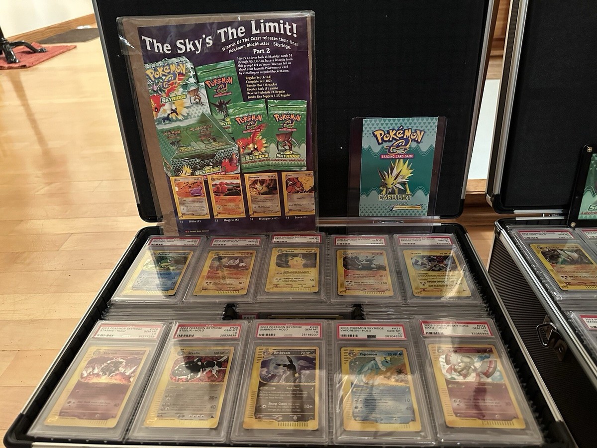 POKEMON WIZARDS OF THE COAST SKYRIDGE PSA 10 COMPLETE SET (2003