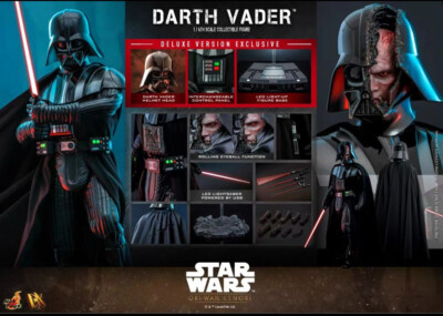 New Hot Toys DX28 Star Wars 1/6 Darth Vader Deluxe Version in