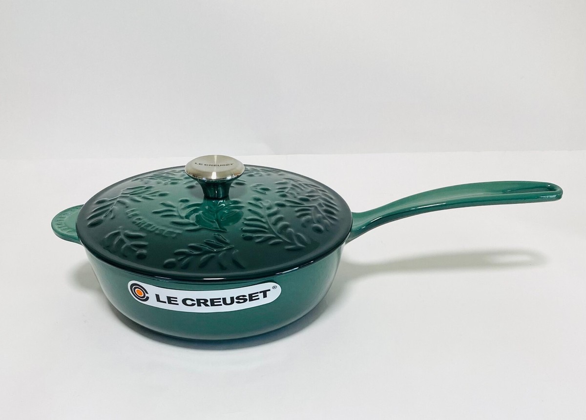 Le Creuset Saucier Artichoke Saucepan 21cm Olive Cast Iron from