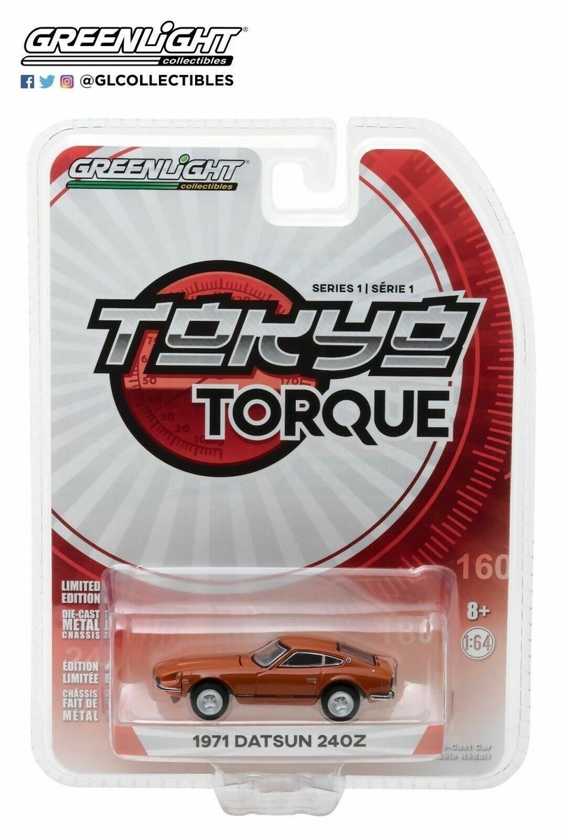 1971 DATSUN 240Z ORANGE 1:64 DIECAST MODEL CAR BY GREENLIGHT