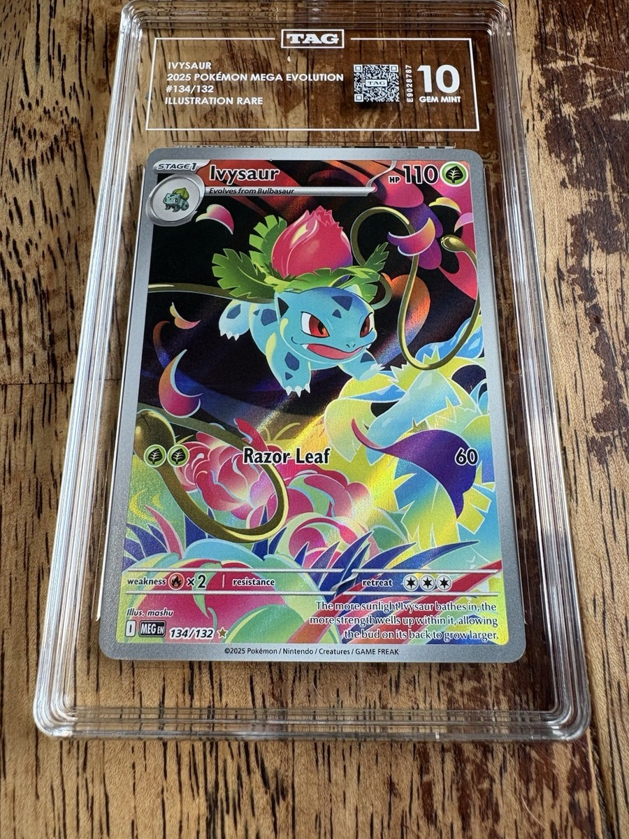 2025 POKEMON MEG EN-MEGA EVOLUTION ILLUSTRATION RARE #134 IVYSAUR