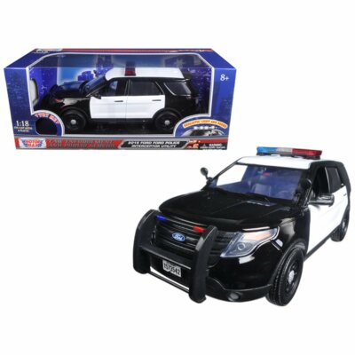 Motormax 1:18 2015 Ford Explorer Police Interceptor LIGHT & SOUND