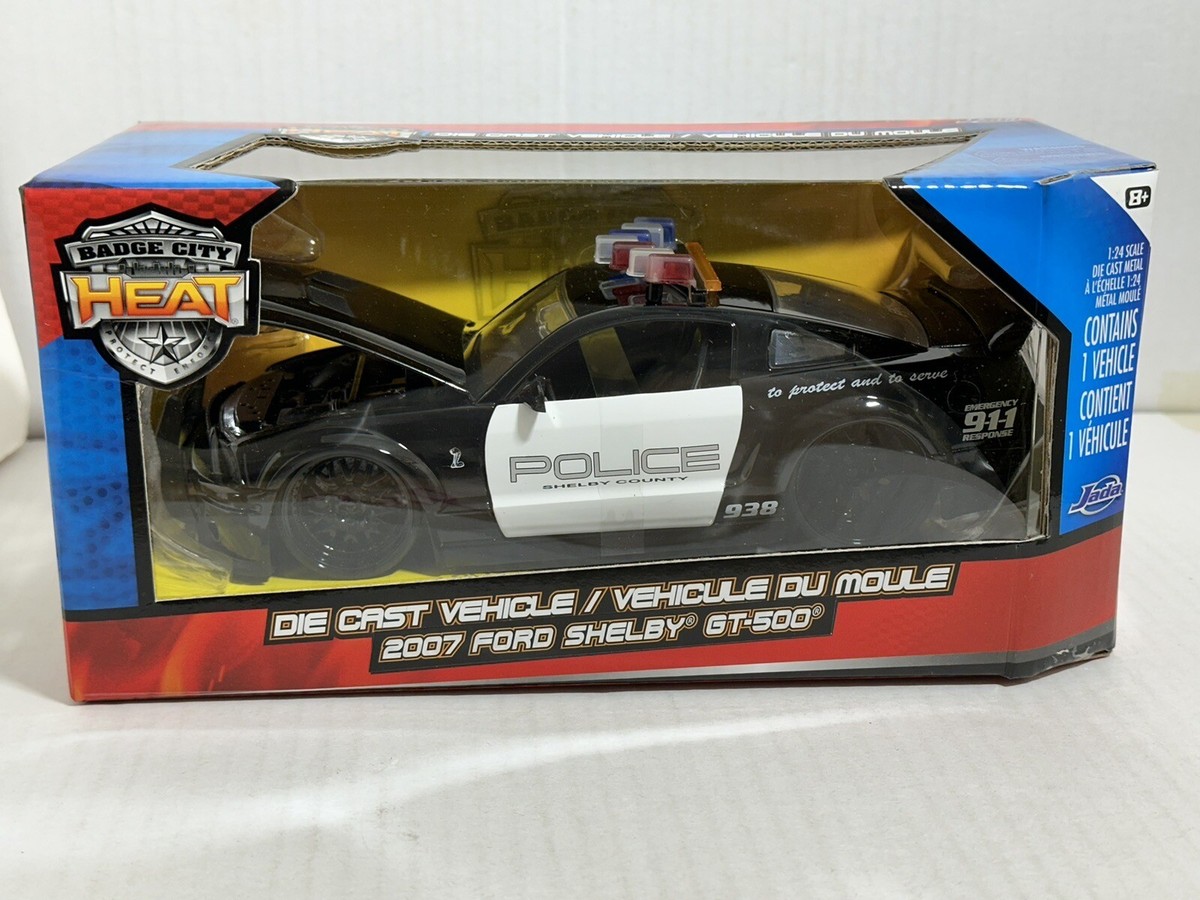 JADA HEAT 2007 SHELBY GT-500 POLICE 1:24 DIECAST MODEL CAR NEW IN