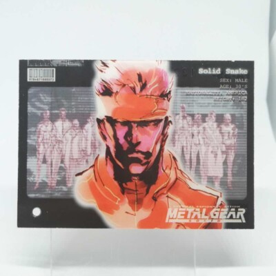 019 Solid Snake Metal Gear Solid Trading card Plastic Back serial