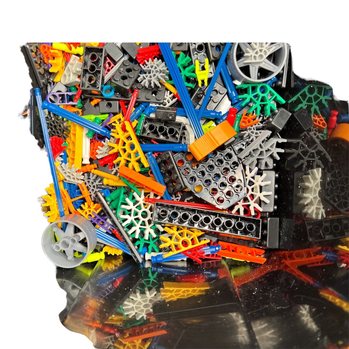 K'NEX BLACK Super Value Tub #12063 - EUC - 99% COMPLETE | eBay