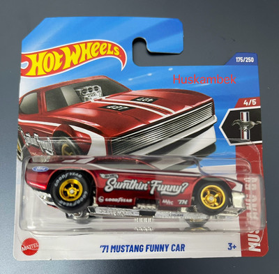 HOT WHEELS MINT SUPER TREASURE HUNT 71 MUSTANG FUNNY CAR STH