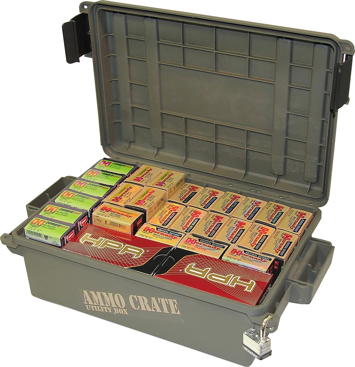 Military Ammo Box Plastic Mtm Storage Case Ammunition Utility