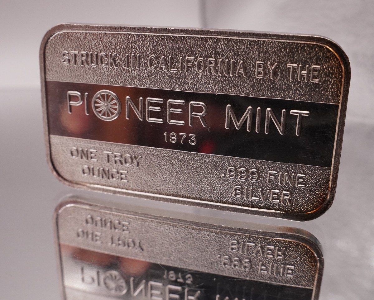 1974 Old US Mint San Francisco CA Pioneer Mint 1oz 999 FINE Silver