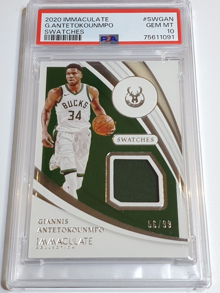 2020 Immaculate Giannis Antetokounmpo #PATCH /99 Game Worn Jersey