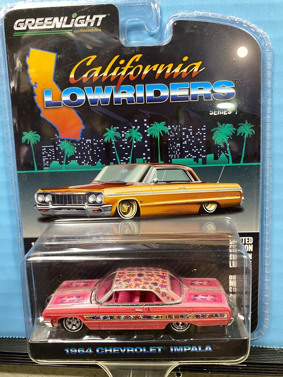 1/64 GREENLIGHT CALIFORNIA LOWRIDERS 1964 CHEVROLET IMPALA COUPE