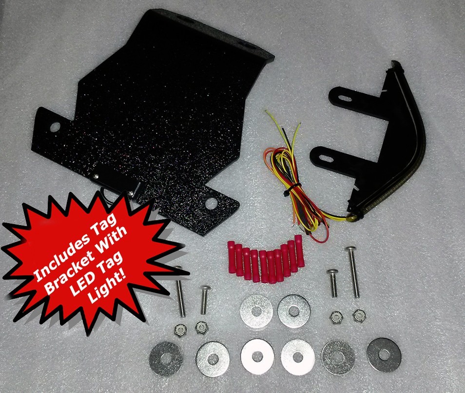 2007-2008 Kawasaki ZX6R ZX6 Smoked Integrated Tail Light Kit with