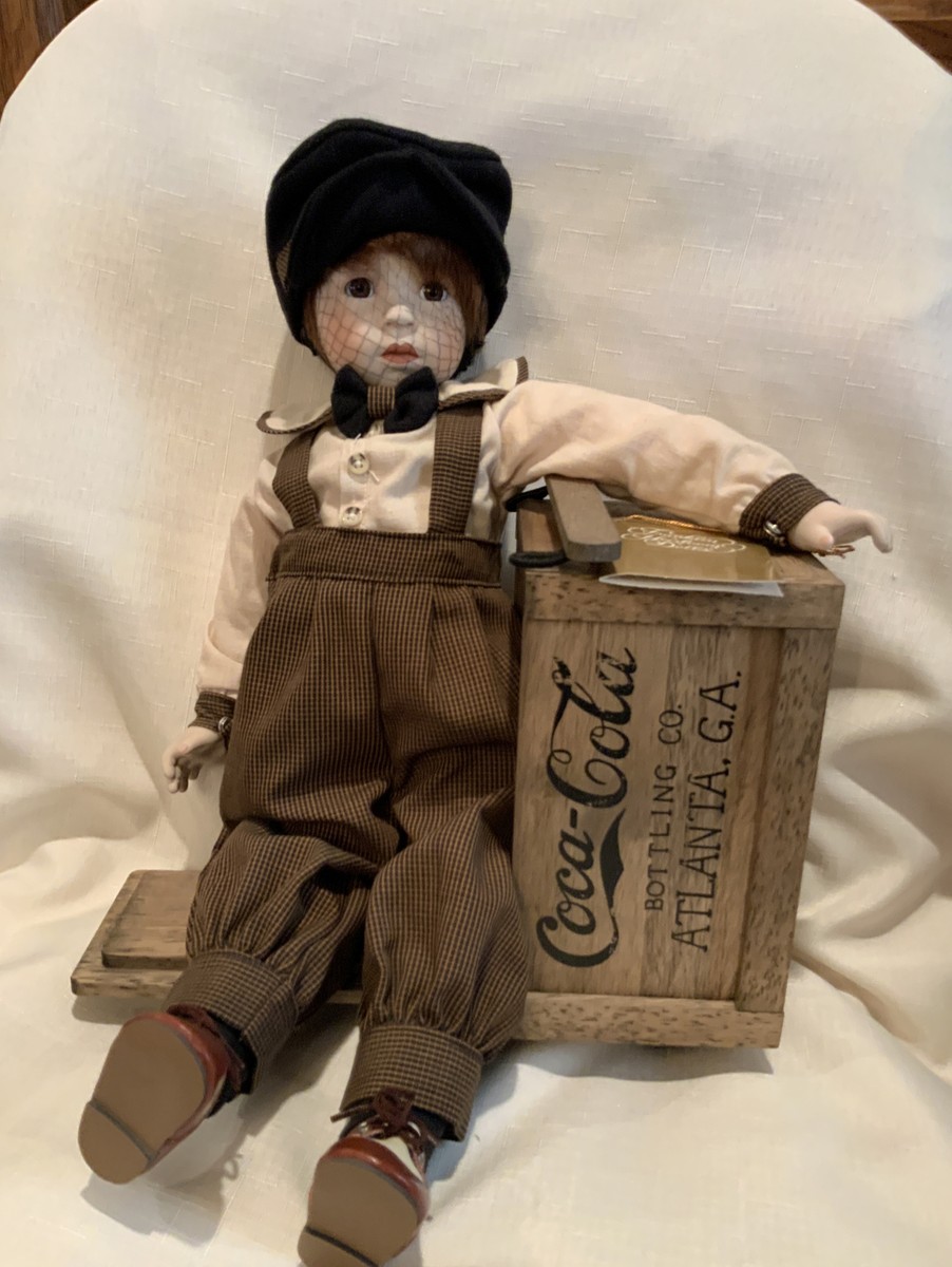 NEW Franklin Mint Coca Cola Danny * Porcelain Soap Box Race Car