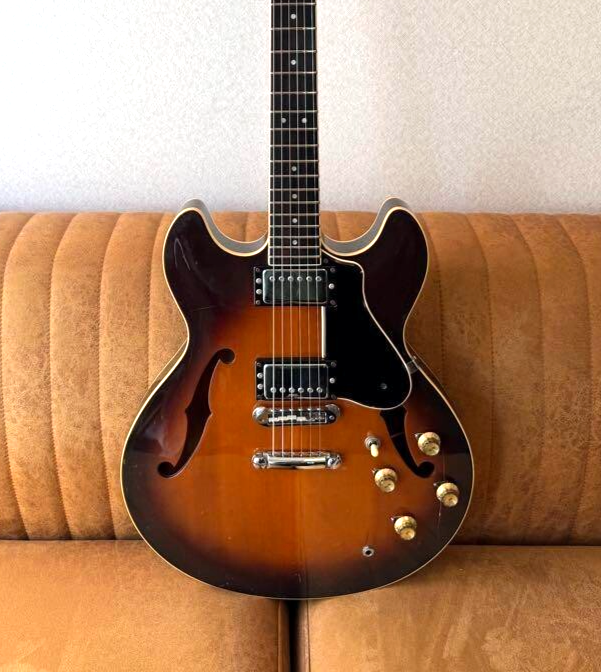 YAMAHA SA-1200S Super Axe 1980 Sunburst Semi-Acoustic Electric