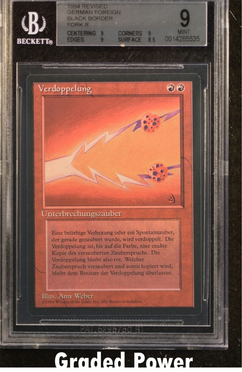 Revised Fork BGS 9 (5535) GERMAN FOREIGN BLACK BORDER Magic MTG | eBay