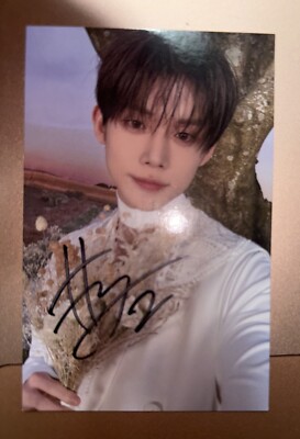 TXT Yeonjun ACT : PROMISE Autographed Signed Photocard PC MOA ZONE