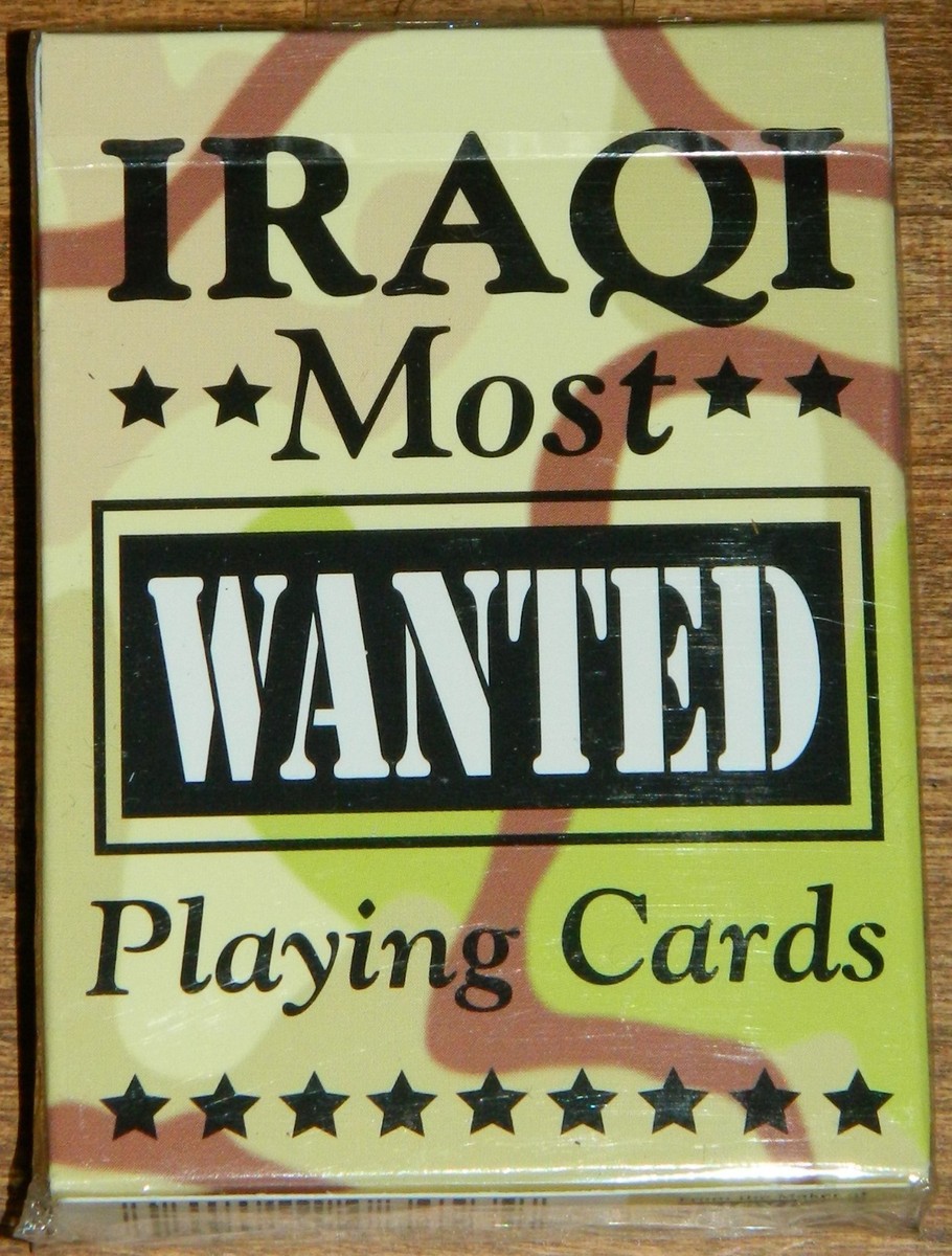 2003 Iraqi Most Wanted Playing Cards Military Iraq Saddam Liberty