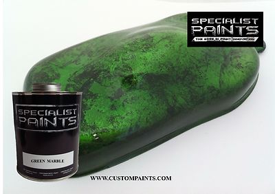 QUART OF GREEN MARBLE Custom Paint HOT ROD MOTORCYCLE AUTOPAINT