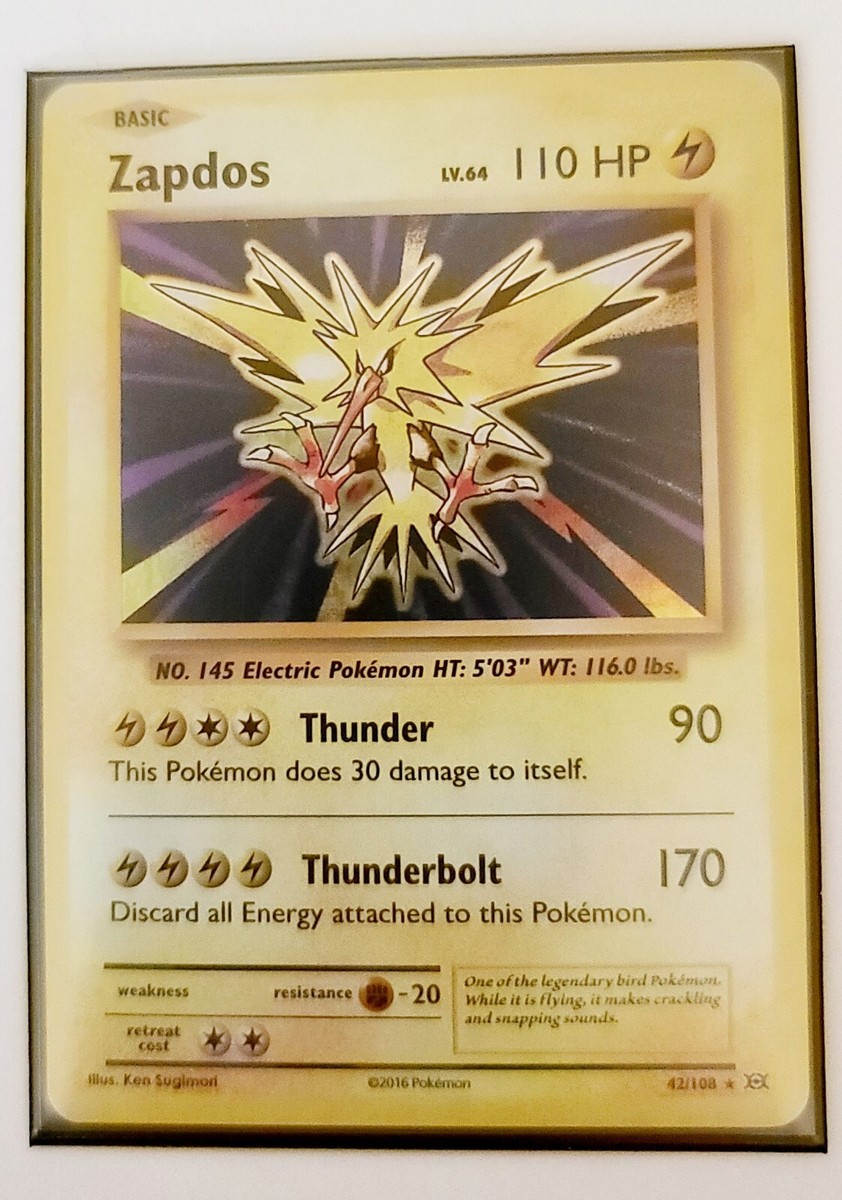 Pokémon Zapdos Holo XY Evolutions 145 2016 110HP | eBay