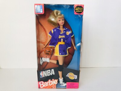 NBA Lakers Basketball Barbie by Mattel Vintage 1998 Model 20704