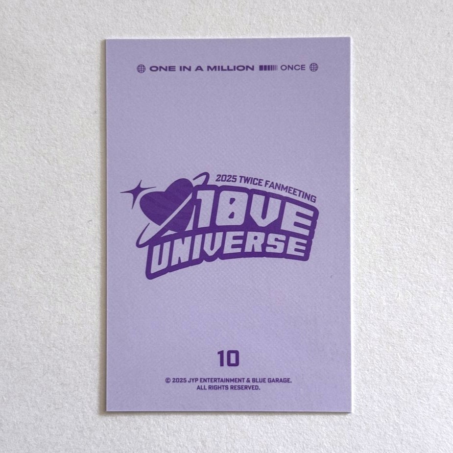 TWICE 2025 10th Anniversary Fanmeeting 10VE UNIVERSE Pop-Up MD