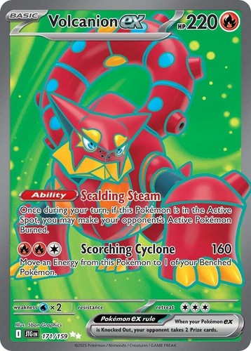2025 Pokemon Japanese sv9 Volcanion ex Special Art Rare #124/100