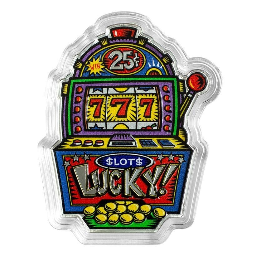 2024 Pamp Suisse Burton Morris Lucky 7's Slot Machine 1 oz
