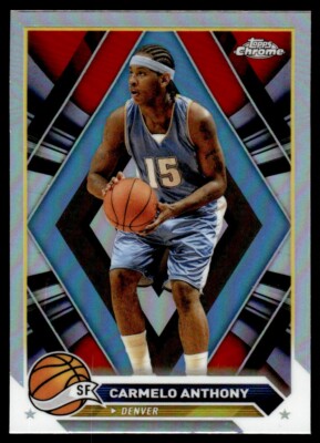 Carmelo Anthony Refractor 2024-25 Topps Chrome Basketball #27 Card