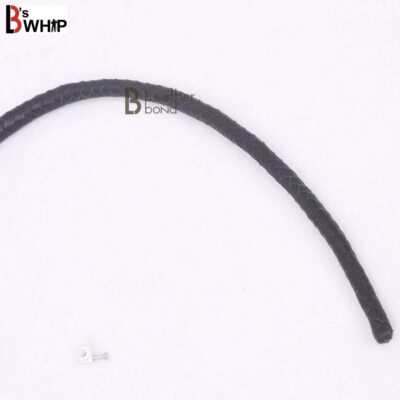 Bull Whip 3 Foot 8 Plaits Cowhide Leather Bullwhip Black Single