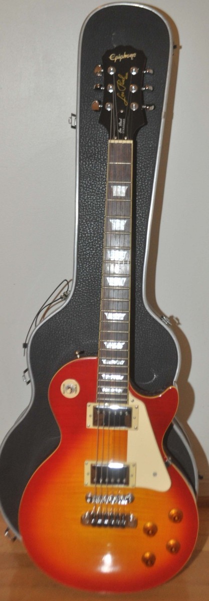 2006 Epiphone Les Paul Standard Cherry Sunburst w/ Hard Case | eBay