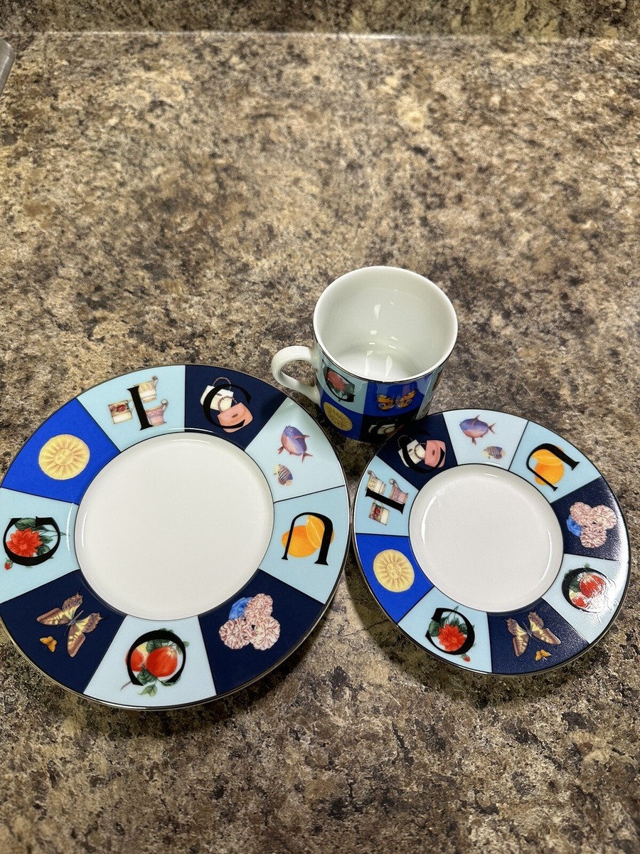 Gucci Vintage Demitasse Espresso Cup Set Blue Porcelain | eBay