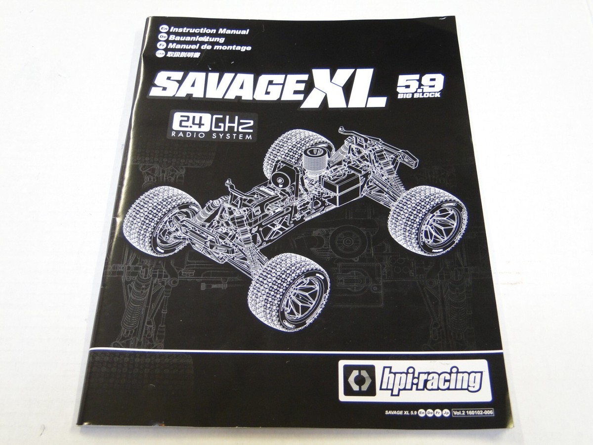 NEW HPI SAVAGE XL 5.9 Big Block RTR Manual HXL0 | eBay