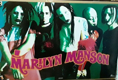 Vintage MARILYN MANSON GROUP POSTER 1995 Smells like children