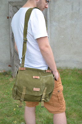 Vintage Military Shoulder Bag, Army Messenger Bag, Unisex Military