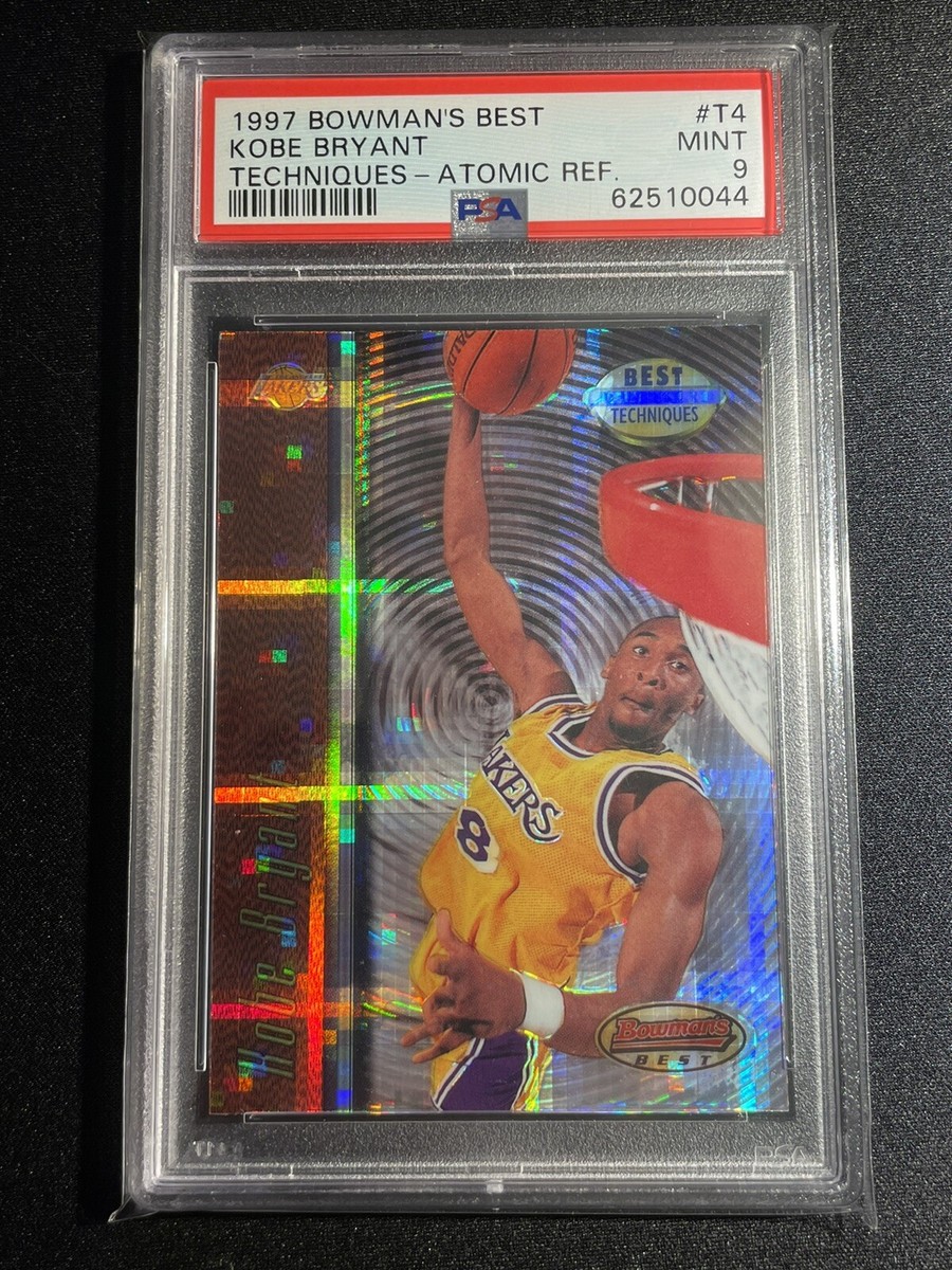 1997-98 Bowman's Best ATOMIC REFRACTOR KOBE BRYANT #T4 ~PSA 9 MINT