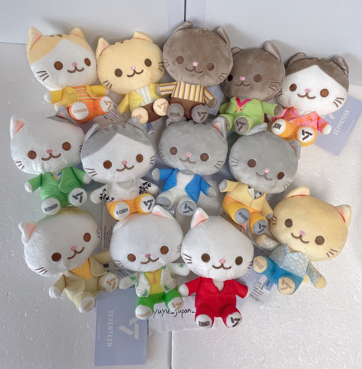SEVENTEEN Animal Coordy Plush Doll Mini Sector 17 Complete Set New